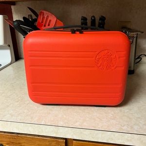 Starbucks Red Luggage Case
